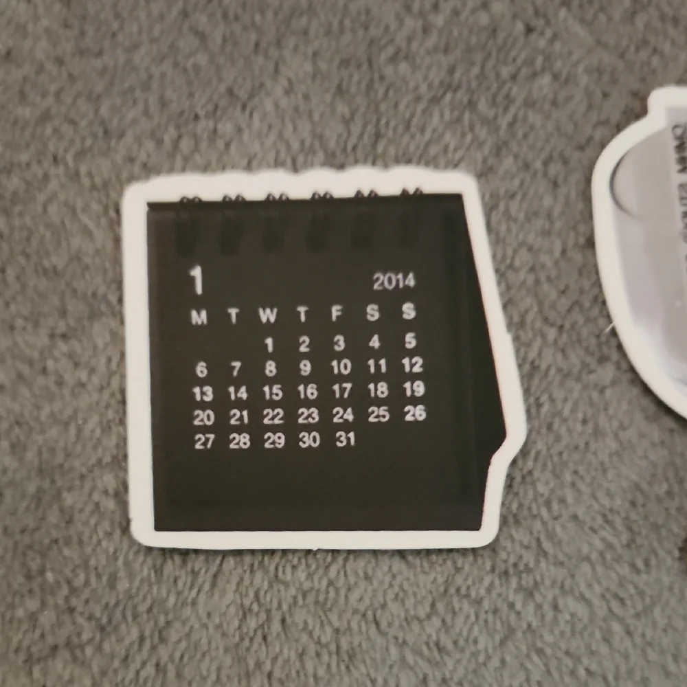 Black and White Stickers Set